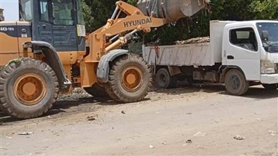رفع 100 طن قمامة ومخلفات وتركيب 50  كشافا ولمبة انارة بالمنيا