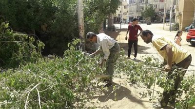 الوحدة المحلية لمركز الخارجة تواصل أعمال النظافة وصيانة محطات المياه