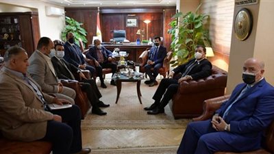 صبحي يستعرض مشروعات تأهيل وتدريب الشباب مع اللجنة المعنية بمجلس الشيوخ