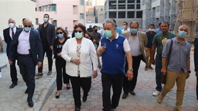 وزيرة الثقافة تتفقد الإنشاءات الجديدة بأكاديمية الفنون