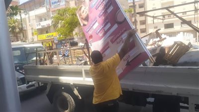 رفع ٦٢٦ حالة إشغال طريق فى حملة بالبحيرة