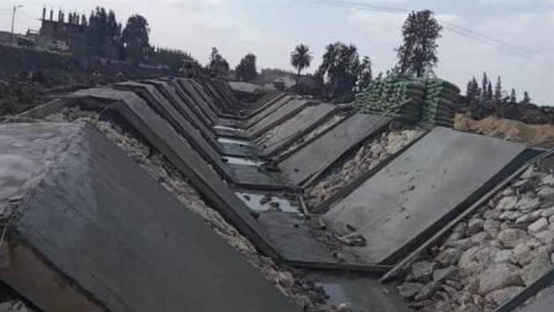 أعمال تأهيل ترعة