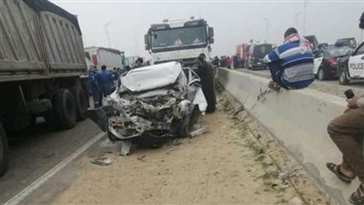 مصرع وإصابة 6 أشخاص في حادث تصادم بقليوب