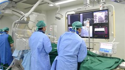  إجراء أول عملية قسطرة مخية بمجمع الإسماعيلية الطبي