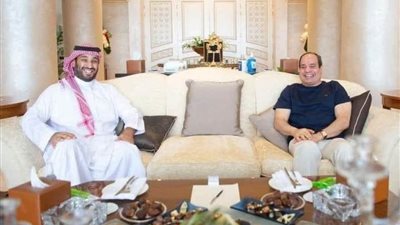 الرئيس السيسي: المباحثات مع ولي عهد السعودية تناولت تطوير العلاقات المشتركة والقضايا الإقليمية والدولية ذات الإهتمام المشترك