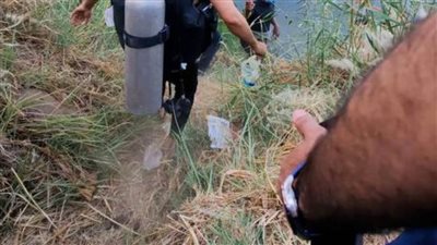 انتشال جثة لطفل غريق بترعة فى طوخ