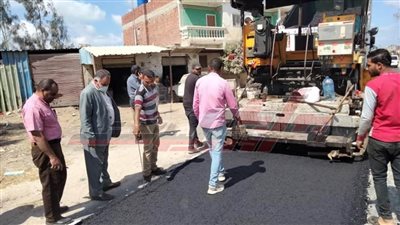 تطبيق أعلى  معايير الجودة لأعمال الرصف بكفرالشيخ 