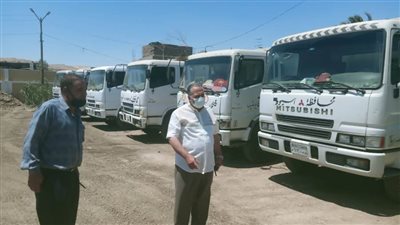 السكرتير المساعد بأسيوط يتابع الحملة الميكانيكية بحي شرق وغرب والإنقاذ السريع