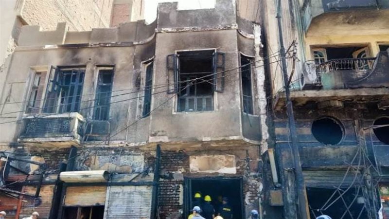 اطفاء حريق بأبوقرقاص