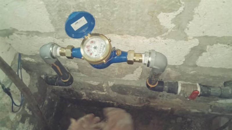 تركيب عدادات مياه