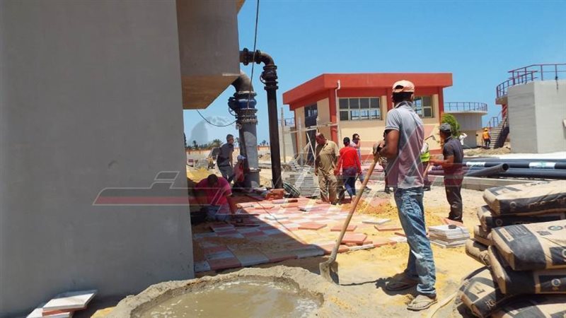 الأعمال الجارية بالمحطة