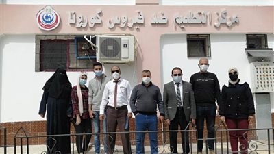 تطعيم 7280 فردا بلقاح كورونا فى مركز التطعيم بمستشفى العريش 