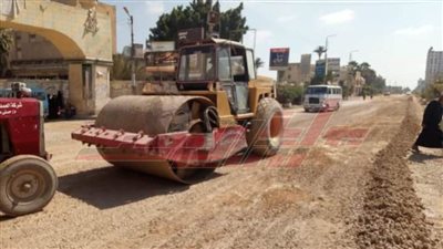 رفع كفاءة أعمدة الإنارة ورصف الطرق بدسوق في كفر الشيخ