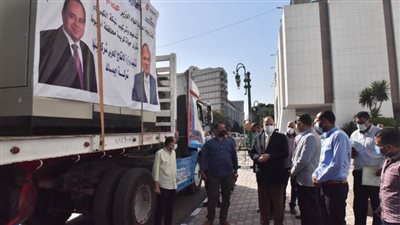 محافظ أسيوط يستقبل سيارات محملة بالمحولات الكهربائية لتوزيعها على قرى 