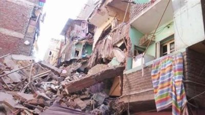 انهيار عقار من أربعة طوابق وسط الإسكندرية