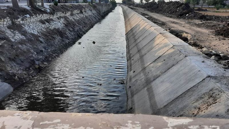 تبطين ترعة الظواهرية