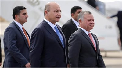 العاهل الأردني يصل إلى بغداد للمشاركة في فعاليات القمة الثلاثية