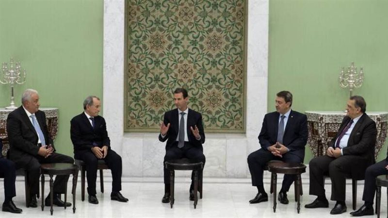 بشار الأسد ووفد المحامين