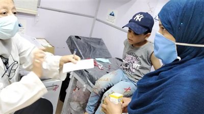  علاج 250 و48 نظارة في قافلة بعزبة أحمد طاهر بالفشن