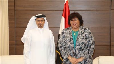 وزيرة الثقافة تستقبل رئيس هيئة الشارقة للكتاب 