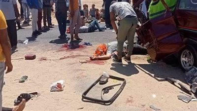 مصرع وإصابة 26 شخصًا على مدخل قرية سرابيوم الإسماعيلية