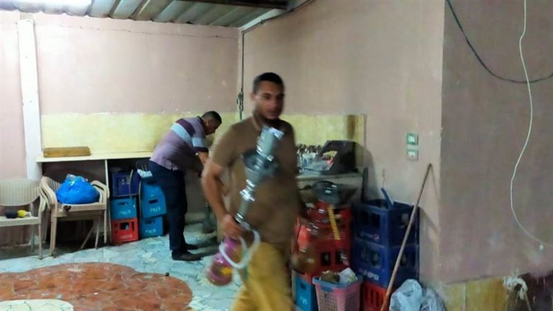 مصادرة الشيشة فى