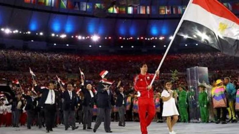 حامل علم مصر بالأولمبياد