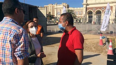 نائب محافظ الإسكندرية تتابع سير العمل بمشروع تطوير وتخطيط ميدان محطة مصر