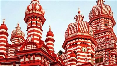 الجامع الأحمر.. أعجوبة معمارية في سريلانكا 