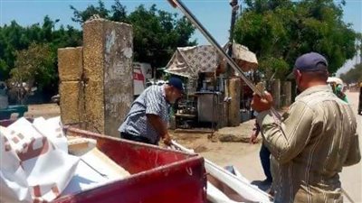 رفع الإشغالات وتطبيق الإجراءات الاحترازية  بالشرقية 