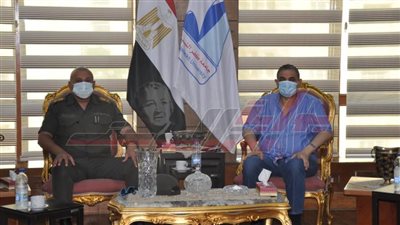 رئيس جامعة كفر الشيخ يستقبل نائب رئيس الشركة الوطنية للمقاولات العامة والتوريدات