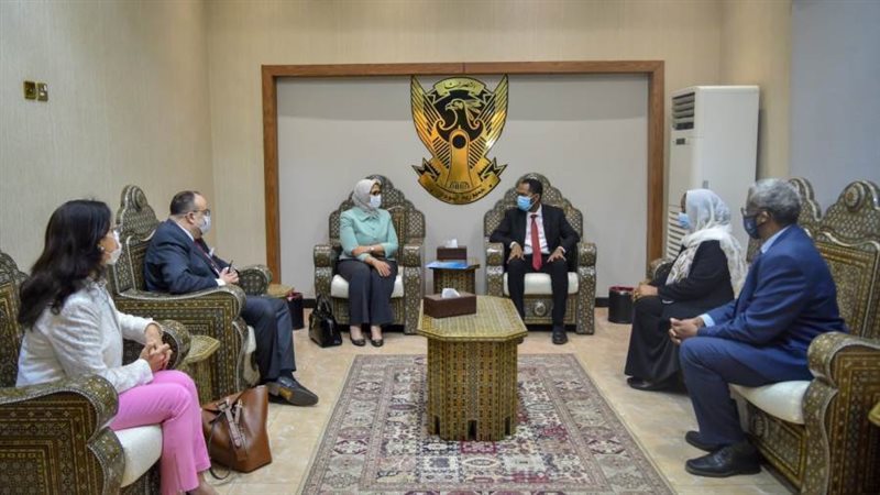 استقبال وزيرة الصحة