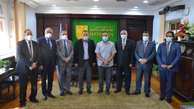 لجنة من وزارة التعليم العالى لتقييم الإجراءات الاحترازية بجامعة الإسكندرية