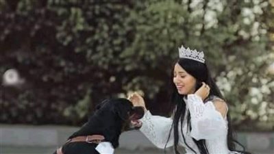 بلاغ للنائب العام بعد إعلان زواجها من كلب  والمطالبة بحبسها والكشف علي قواها العقلية