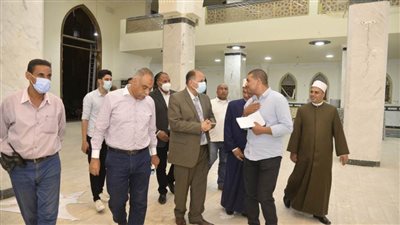 محافظ أسيوط يتفقد أعمال انشاء مسجد البقلي 
