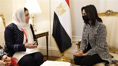 مايا مرسي تلتقى وزيرة شؤون المرأة بأفغانستان وتدعوها للانضمام لمنظمة تنمية المرأة