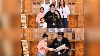 أبناء الكنيسة فى استضافة البابا تواضروس (صور) 