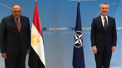 أمين عام الناتو يثمن لقاءه مع وزير الخارجية سامح شكري