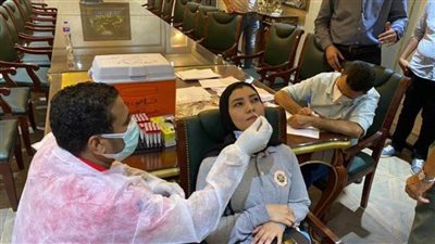 مسحات كورونا للبعثة المصرية قبل أولمبياد طوكيو 