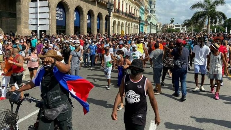 مظاهرات في كوبا