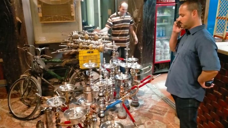 ضبط ومصادرة 56 شيشة