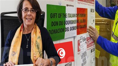 إيطاليا ترسل ٢٥ طنًا من المساعدات الطبية إلى تونس