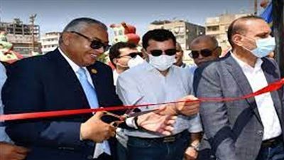 صبحي يضع حجر أساس حمام سباحة بمركز شباب المعصرة..ويفتتح تطوير ناديي زهراء حلوان وكفر العلو
