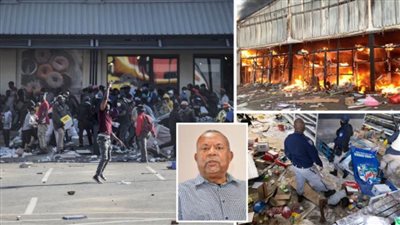 عاجل|  أعمال سلب ونهب في جنوب إفريقيا والطعام ينفد