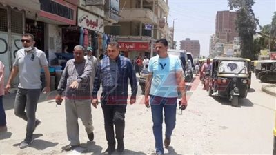  حملات مكبرة لإزالة الإشغالات من شوارع سيدي سالم بكفر الشيخ