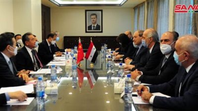 مباحثات سورية صينية تتناول التعاون الثنائي