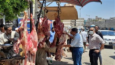 ضبط 240 كيلو لحوم مذبوحة خارج السلخانة وتحرير 45 محضرا تموينيا بأسيوط