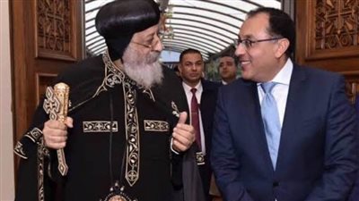 البابا تواضروس يهنئ رئيس الوزراء بعيد الأضحى المبارك