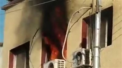عاجل| حريق بمبنى رئاسة مدينة دكرنس 