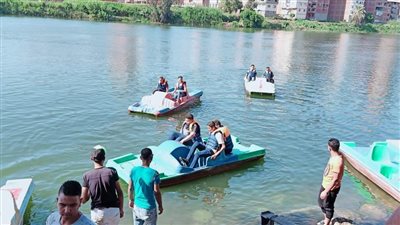 نشاط  للرحلات النيلية بالمنصورة في أول أيام عيد الأضحى.. صور